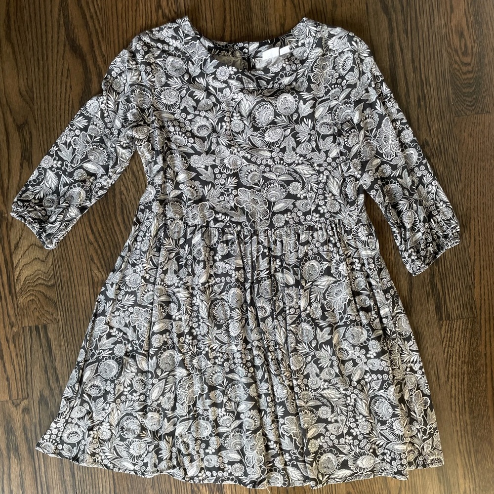 Black and white floral Gap dress